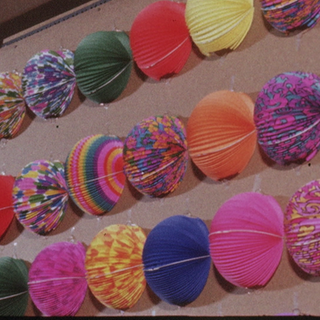 Faschingsdeko in den 70ern.