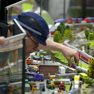 Besuch im Vereinsheim der Eisenbahnfreunde in Sinsheim.