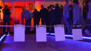 Eisstockschießen in Wiesloch.