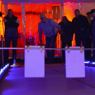 Eisstockschießen in Wiesloch.