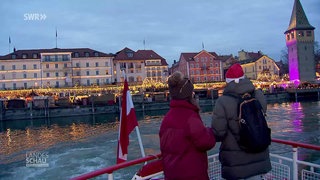 Weihnachtsschiff auf dem Bodensee