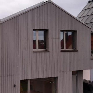 Holzhaus in Beuren: Außenfassade