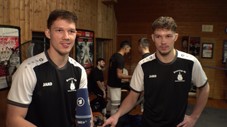 Die boxenden Zwillinge Valerij Walter und Vitalij Walter