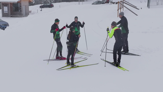 Langläufer am Belchen bei Aitern