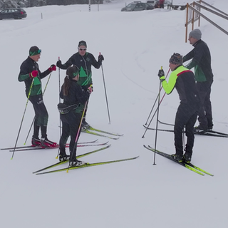 Langläufer am Belchen bei Aitern