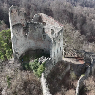 Eine Burgruine in der Nähe von Bodman