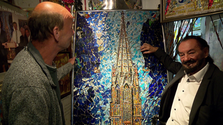 Gestohlenes Bild vom Freiburger Münster wird von ehrlichem Käufer an den Künstler zurückgegeben