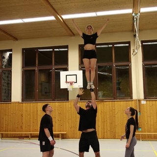 Cheerleader-Vizeweltmeister Alisa Jonczyk und Micha Bröckling