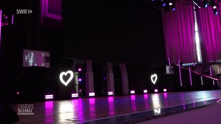 Beleuchtete ESC Bühne Karlsruhe