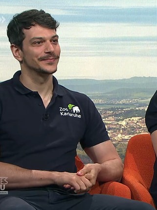 Die Karlsruher Zoo-Docs Lukas Reese und Marco Roller.