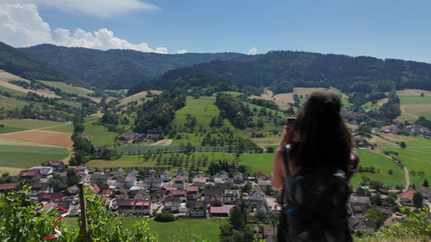 Panoramablick über das Glottertal