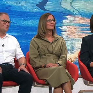 Thorsten Zebisch, Marion Schwab und Bille Scherzinger im Studio