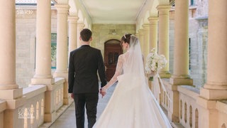 Nadja und Patrick auf einem ihrer Hochzeitsbilder
