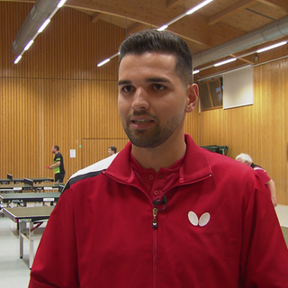 Tischtennis-Training beim Verein Deutsche Jugendkraft in Dossenheim