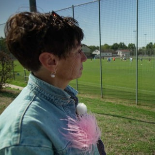 Sonja Faber-Schrecklein im Gespräch mit Frank Kramer dem Sportdirektor der TSG Hoffenheim.