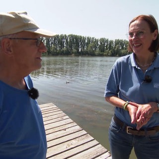 Wetterreporterin Ulrike Nehrbaß und Walter Gramlich von der NABU