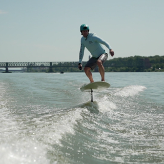 E-Foiler Erich Prasler aus Mainz