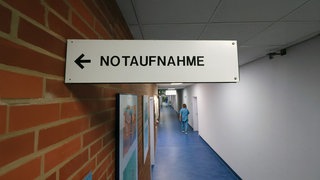 Schild Notaufnahme
