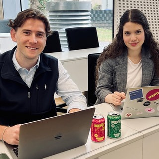 Max Schulz und Nour Idelbi wollen mit ihrem Getränke-Startup durchstarten