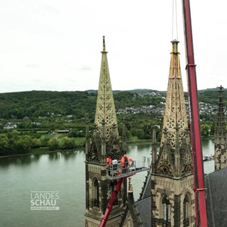 Restauration der Turmspitze der Apollinariskirche