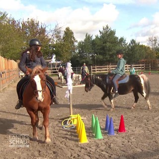 Kinder in der Reitschule