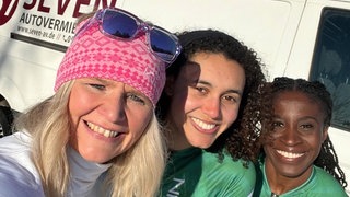 Nigerianische Bobfahrerinnen trainieren für Olympia
