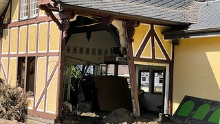 Zerstörtes Haus im Ahrtal