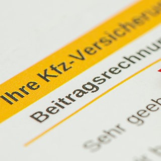 Formular einer Kfz-Versicherung