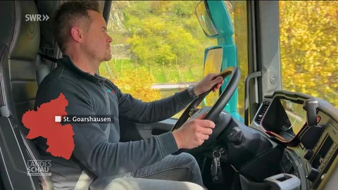 LKW wirbt für den Mittelrhein