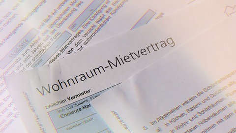 Ausschnitt aus einem Mietvertrag.