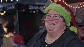 Stefanie Mathenia hat den Weihnachstmarkt der Nachbarschaft in Frei-Weinheim ins Leben gerufen