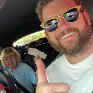 Oliver Kneip mit seinen Eltern