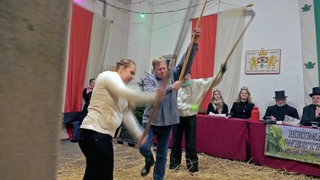 Dreinkönigsdreschen in Westhofen