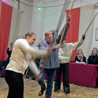 Dreinkönigsdreschen in Westhofen