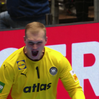 Handball-Nationaltorwart David Späth bei der EM 2026
