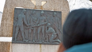 Gedenkstein an den Arzfelder Klöppelkrieg