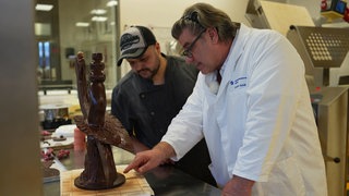 Vorbereitungen auf die deutsche Meisterschaft der Schokokunst