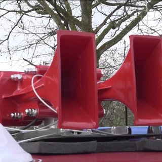 Mobile Sirenen im Einsatz beim Warntag