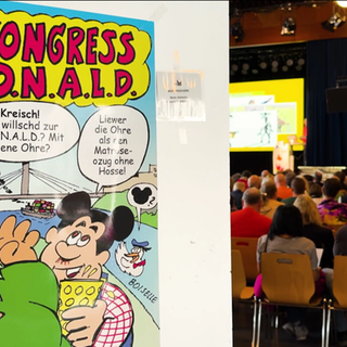 Plakat des 47. Donaldisten-Kongress in Ludwigshafen