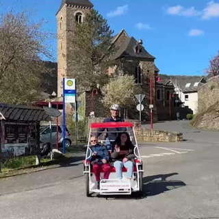 Rikschafahrer in Hönningen