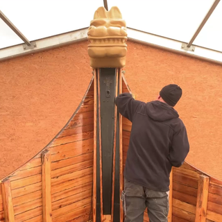 Arbeiten am Römerschiff