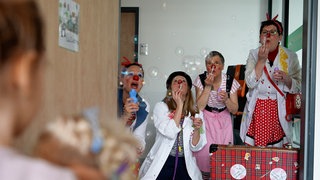 Clowndoktoren im Krankenhaus