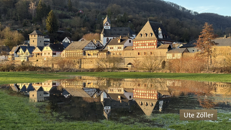 Das Foto unserer Landesschau-Zuschauerin Ute Zöller zeigt die historische Lahnfront von  Dausenau an der Lahn