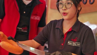 Metzgerei-Auszubildende aus Vietnam