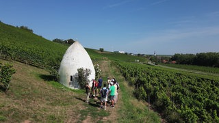 Weinwanderung zu den rheinhessischen Trullos