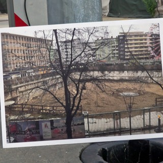 Das Ludwigshafener Loch als Postkarte