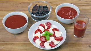 Tomaten, verschieden verarbeitet