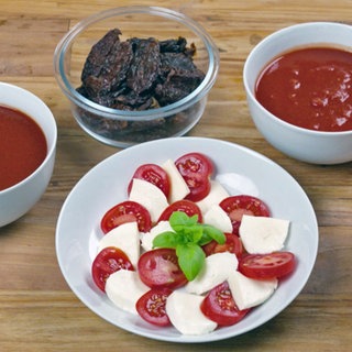 Tomaten, verschieden verarbeitet