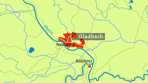 Karte Gladbach
