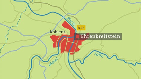 Ehrenbreitstein - Karte